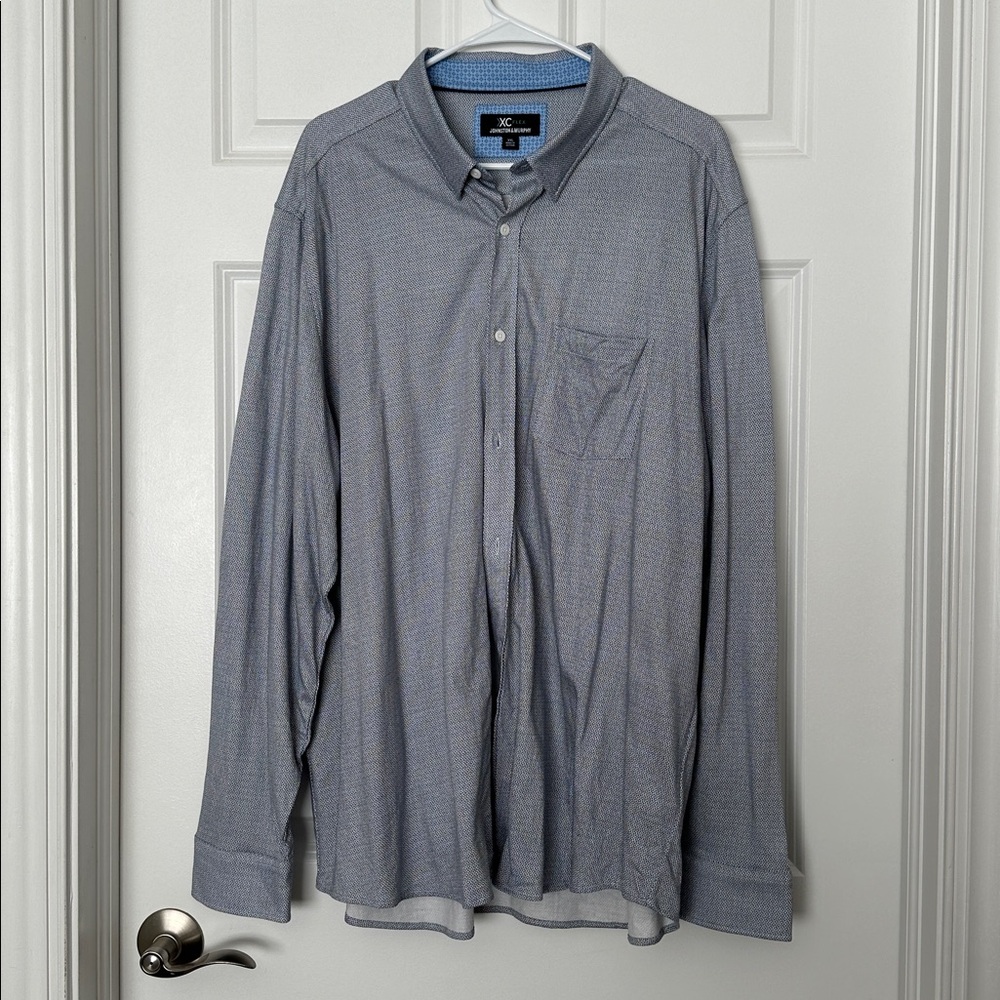 Johnston & Murphy XC FLEX Blue Dress Shirt